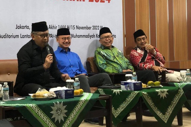 Diskusi Suksesi Kepemimpinan 2024 di PP Muhammadiyah. Foto: Rafyq Panjaitan/kumparan