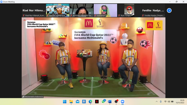 Konferensi pers virtual McDonalds Indonesia, Selasa, (15/11). Foto: Riad Nur Hikmah/kumparan