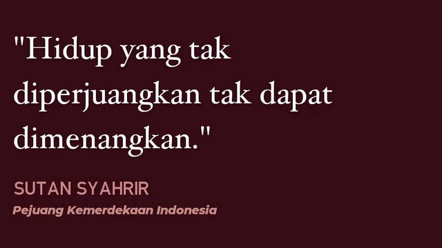Sebuah Awalan, Perjuangan Kemanusiaan Sutan Syahrir