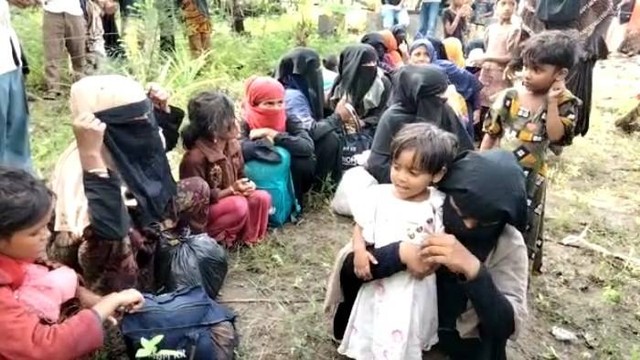 Sebanyak 119 warga etnis Rohingya kembali terdampar di Aceh, kali ini mereka mendarat Desa Bluka Tebai, Kecamatan Dewantara, Aceh Utara, Rabu (16/11/2022). Foto: Dok. Istimewa