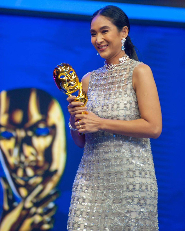 Happy Salma di Acara IMA AWARDS RCTI. Foto: Instagram/@kamutidaksendiri.movie