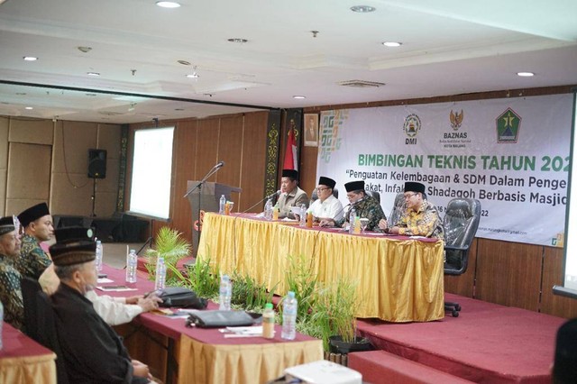 Bimbingan teknik bertajuk Penguatan Kelembagaan dan SDM dalam Pengelolaan Zakat, Infak dan Shadaqoh Berbasis Masjid. Foto / dok Pemerintah Kota Malang