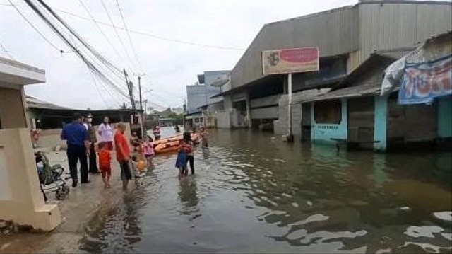 Banjir di Kecamatan Curug, Kabupaten Tangerang. Foto: Dok. Istimewa