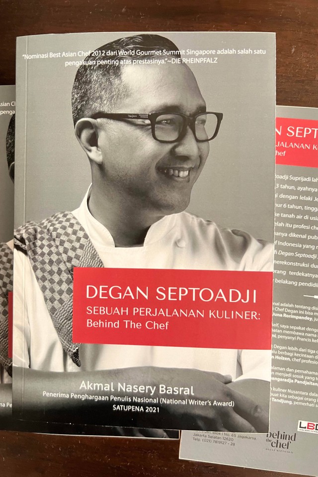 Chef Degan luncurkan buku biografi perjalanan kuliner 4 dekade. Foto: Dok. Istimewa