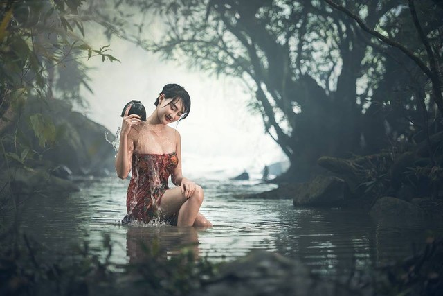 Ilustrasi arti mimpi mandi di sungai. Foto: Pixabay