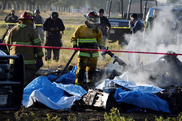 Ilustrasi Kecelakaan helikopter Foto: Liberto Urena/REUTERS
