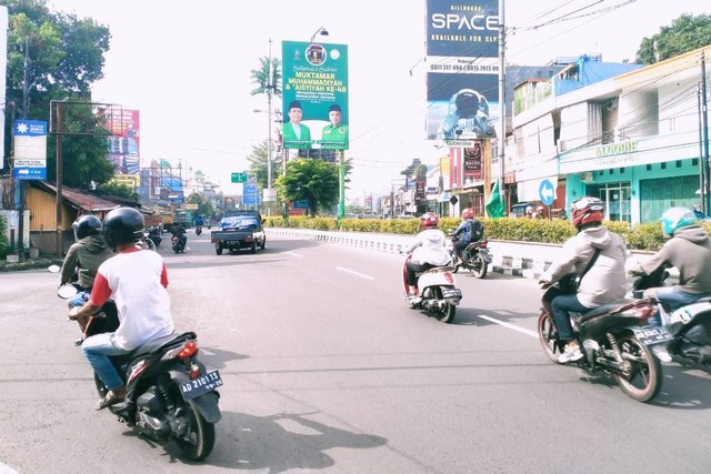 Baliho PPP ikut menyukseskan Muktamar Muhammadiyah dan Aisyiyah ke-48 di Solo. Foto: Dok. Istimewa