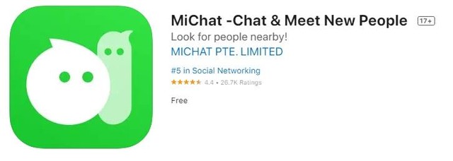 Rating MiChat di Apple Store per 17 November 2022. Foto: Dok. Apple Store