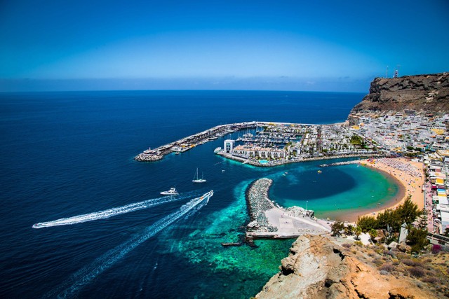 Ilustrasi Mogan di Gran Canaria, Spanyol. Foto: Shutterstock