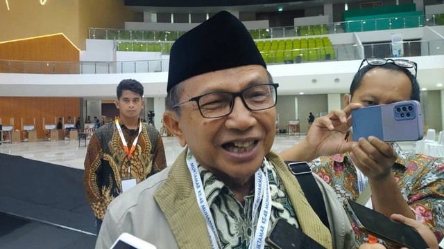 Ketua Panitia Pemilihan Muktamar ke-48 Muhammadiyah, Dahlan Rais. Foto: Arfiansyah Panji Purnandaru/kumparan