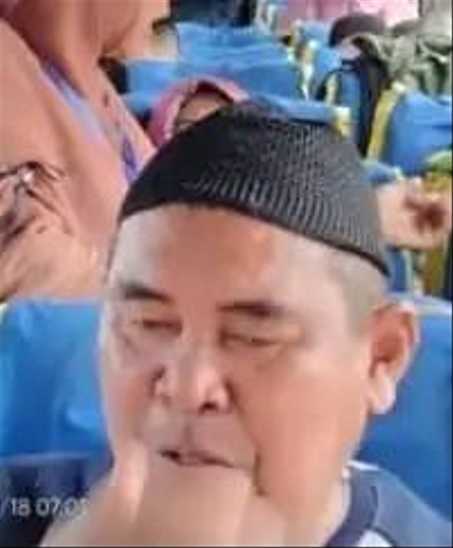 Muktamirin (penggembira) asal Medan, Iswar Iwan Angta (64), yang meninggal dunia di Solo. Foto: Dok. Istimewa