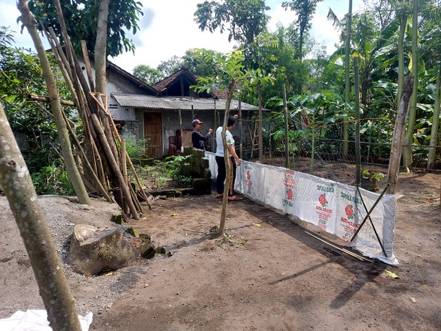 Gambar lahan yang telah di bersihkan dan siap untuk digunakan untuk pembibitan