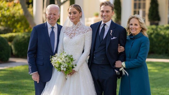 Pernikahan Naomi Biden, cucu Presiden Amerika Serikat Joe Biden. Foto: Instagram/@flotus