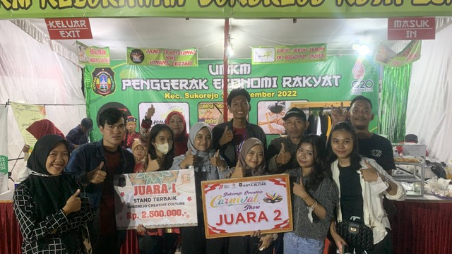 Meriahkan Stand UMKM kelurahan sukorejo, Blitar