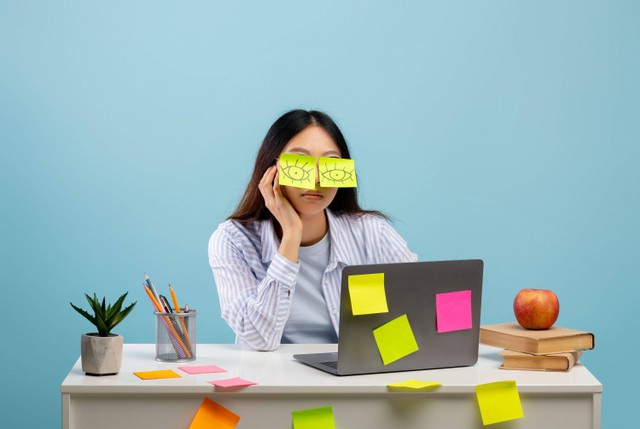 Ilustrasi stres di tempat kerja.
 Foto: Shutterstock