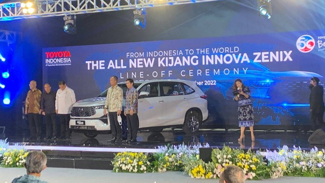 Peluncuran Toyota Kijang Innova Zenix.  Foto: Gesit Prayogi/kumparan