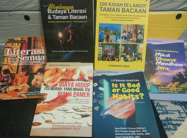 5 Buku seri literasi terbaru karya Syarifudin Yunus, pegiat literasi TBM Lentera Pustaka