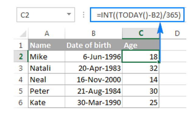 3 Cara Menghitung Umur Di Excel, Ini Fungsi Yang Bisa Digunakan ...