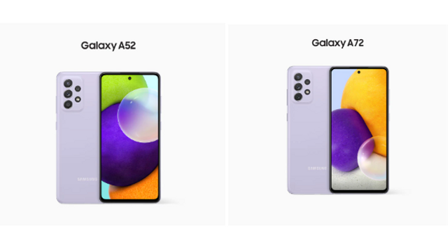 Ilustrasi perbedaan Samsung A52 dan A72. Foto: Samsung
