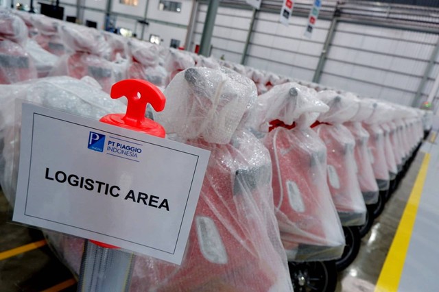 Peresmian pabrik Piaggio Group Indonesia di Cikarang. Foto: Aditya Pratama Niagara/kumparan