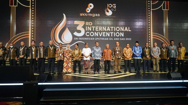 Pembukaan International Convention Oil and Gas of Indonesia Upstream Oil and Gas 2022 (IOG 2022), Nusa Dua, Bali, Rabu (23/11/2022). Foto: SKK Migas