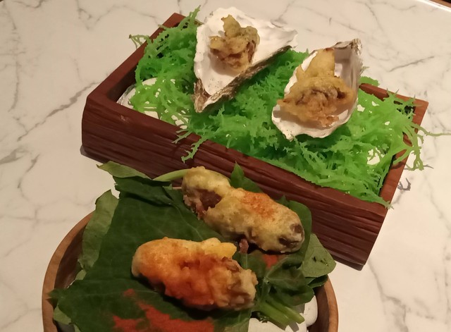 Japanese oyster tempura, salah satu menu dari Bonito Fish Bar. Foto-foto: Masruroh/Basra