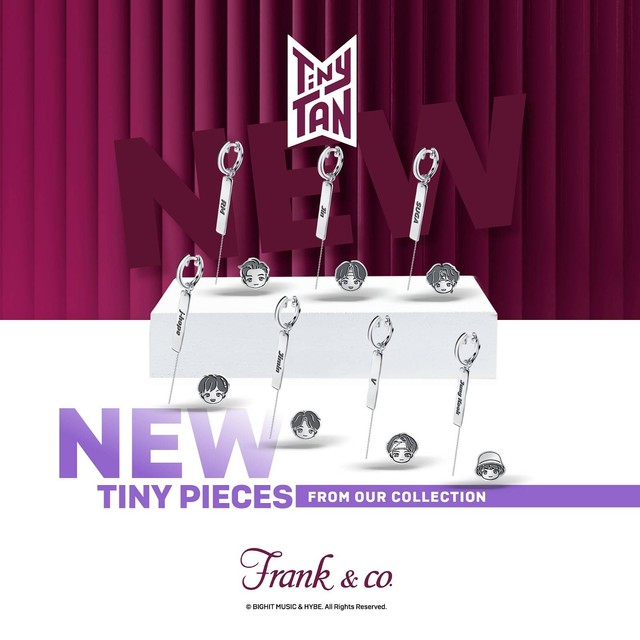 Koleksi Frank & co.'s TinyTAN Mismatch Earrings dari perhiasan model terbaru, Frank & co.'s NEW TinyTAN Special Collection. Foto: dok. Frank & co.
