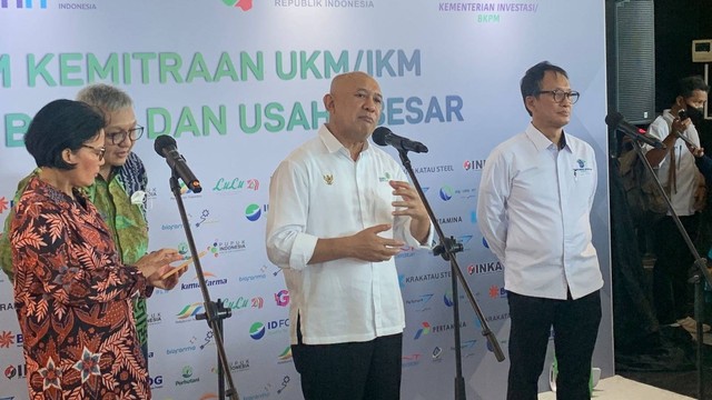 Menteri MenkopUKM Teten Masduki di Forum Kemitraan UKM/IKM dengan BUMN dan Usaha Besar, SMESCO, Kamis (22/11/2022). Foto: Nabil Jahja/kumparan