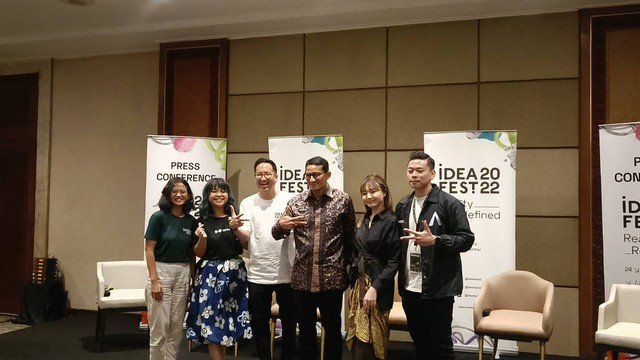 Konferensi Pers IdeaFest 2022 di Jakarta Convention Center, Jakarta Pusat, Kamis (24/11/2022). Foto: Giovanni/kumparan