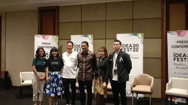 Konferensi Pers IdeaFest 2022 di Jakarta Convention Center, Jakarta Pusat, Kamis (24/11/2022). Foto: Giovanni/kumparan