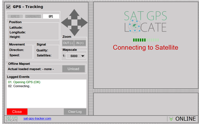 Proses lacak nomor HP dengan situs SAT GPS Tracker. Foto: Tangkapan layar situs SAT GPS Tracker