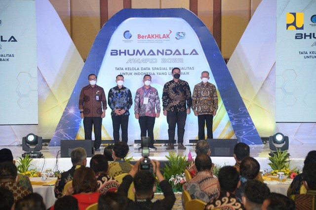 Atas penghargaan pengelolaan informasi geospasial, Kementerian PUPR siap untuk lebih meninggalkannya. Foto: Dok. PUPR