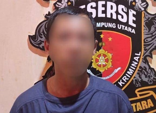 Pelaku pencurian dengan kekerasan di Lampung Utara. | Foto: ist