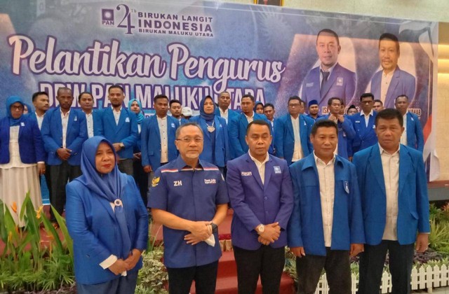 Pelantikan DPW PAN Maluku Utara periode 2020-2025. Foto: istimewa