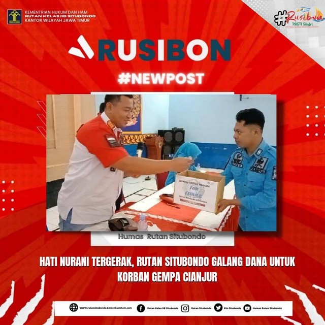 Sumber : Humas Rutan Situbondo