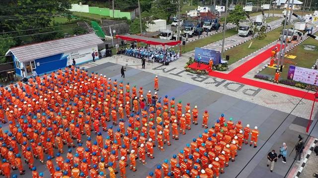 Pasukan PDKB dari berbagai wilayah mengikuti Konvensi Pekerjaan Dalam Keadaan Bertegangan (PDKB)