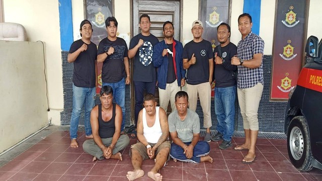 Tiga pelaku perampokan di Kabupaten Bengkalis, Riau, dibekuk polisi (Dok. Polres Bengkalis)