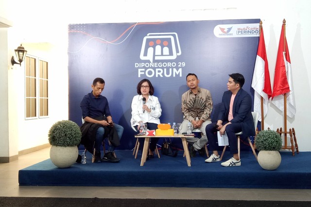 Diskusi publik terkait pergantian Panglima TNI yang digelar DPP Partai Perindo di kantornya di Menteng, Jakarta Pusat, Minggu (27/11/2022). Foto: Ananta Erlangga/kumparan