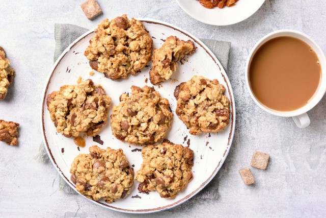 Oatmeal cookies, camilan sehat untuk keluarga.  Foto: Shutterstock