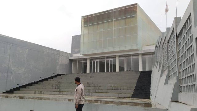 Penampakan bangunan baru Museum HAM Omah Munir di Kota Batu segera beroperasi dalam waktu dekat. Foto/Azmy
