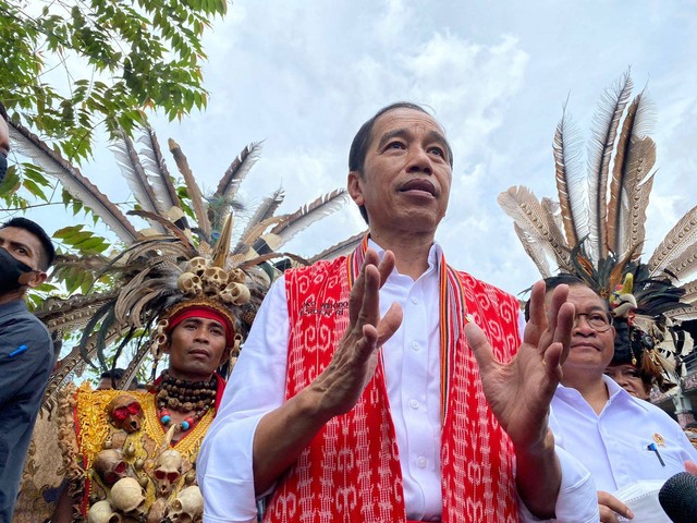 Presiden Jokowi saat berkunjung ke Pontianak. Foto: Teri/Hi!Pontianak