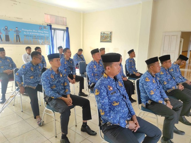 Rutan Pasangkayu Ikuti Upacara Peringatan Hari Ulang Tahun (HUT) KORPRI ke-51 Tahun 2022 Secara Virtual. Foto: Rutan Pasangkayu/dok (30/11)