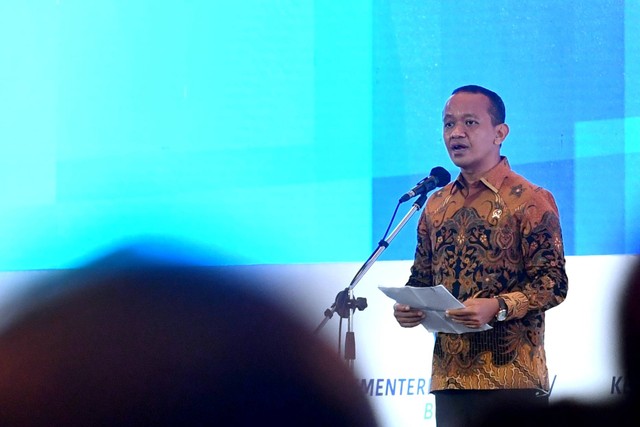 Menteri Investasi/Kepala BKPM Bahlil Lahadalia berbicara dalam Rapat Koordinasi Nasional Investasi 2022 di Hotel Ritz Carlton, Jakarta, Rabu (30/11/2022). Foto: Rusman/Biro Pers Sekretariat Presiden