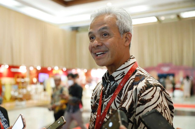 Ganjar Pranowo yang hadir dalam Pertemuan Tahunan Bank Indonesia (BI) 2022 yang berlangsung di Jakarta Convention Center (JCC). Foto: Dok. Jawa Tengah