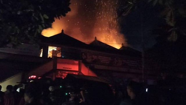 Kebakaran di pasar Mengwi, Badung, Bali - IST