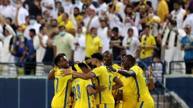 Klub sepak bola Arab Saudi, Al Nassr. Foto: Fayez Nureldine/AFP