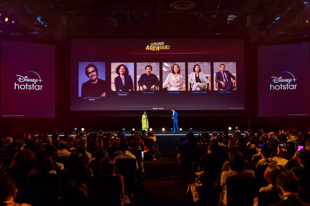 Acara Disney Content Showcase di Marina Bay Sands, Singapura, Rabu (30/11/2022). Foto: Dok. Disney