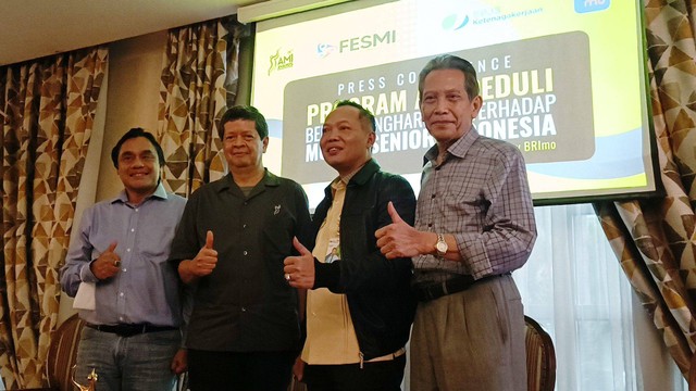 Konferensi pers program AMI Peduli di Hotel Ambhara, Kebayoran Baru, Jakarta Selatan, Rabu (30/11). Foto: Giovanni/kumparan