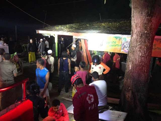 warung makan milik Haji Sutamin (50), di Jalan Malijo RT. 17 Kelurahan Madurejo. Rabu (30/11) malam, nyaris terbakar. Foto: PMI