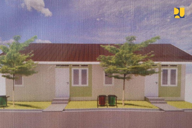 Desain rumah yang dibangun Kementerian PUPR untuk korban bencana Cianjur. Foto: Dok. PUPR